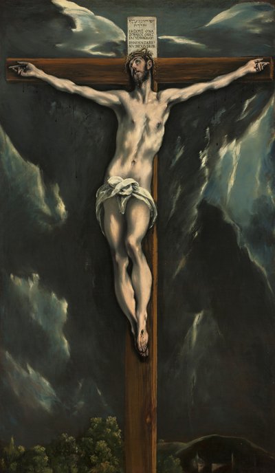 Chrystus na krzyżu, ok. 1600-10 (olej na płótnie) autorstwa El Greco