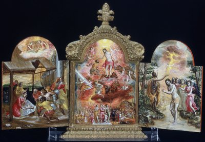 Ołtarz przenośny (tempera na drewnie) autorstwa El Greco