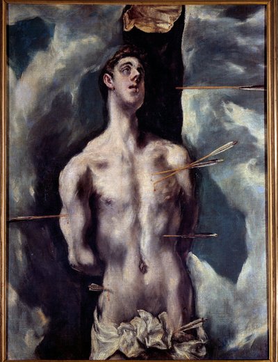 Święty Sebastian Obraz Domenikos Theotokopoulos Dit El Greco (1540-1614) autorstwa El Greco