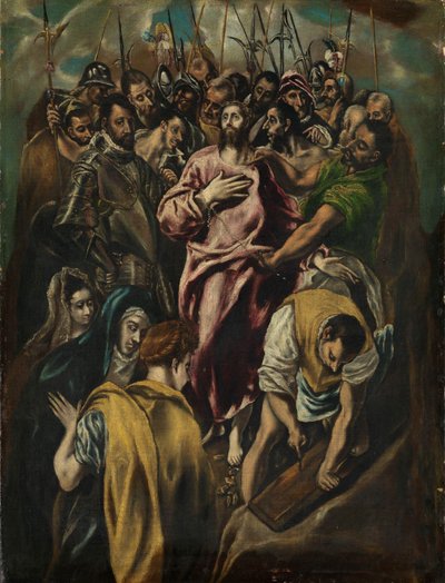 Rozbieranie Chrystusa, ok. 1600 (olej na płótnie) autorstwa El Greco