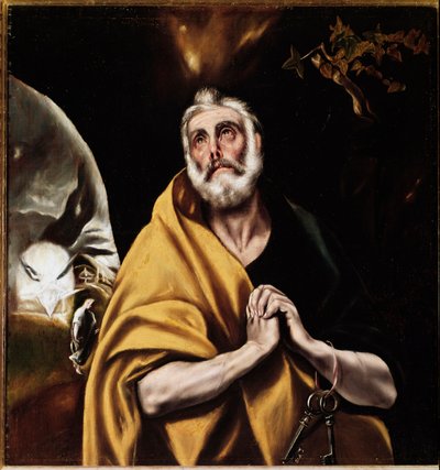 Łzy św. Piotra (olej na płótnie, ok. 1594–1604) autorstwa El Greco