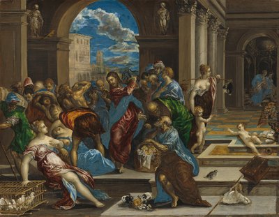 Chrystus oczyszcza Świątynię autorstwa El Greco