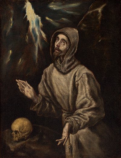 Ekstaza świętego Franciszka otrzymującego stygmaty autorstwa El Greco