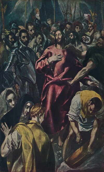 Espolio Entkleidung Christi., Rozbieranie Chrystusa, c1577-1579, 1938 autorstwa El Greco