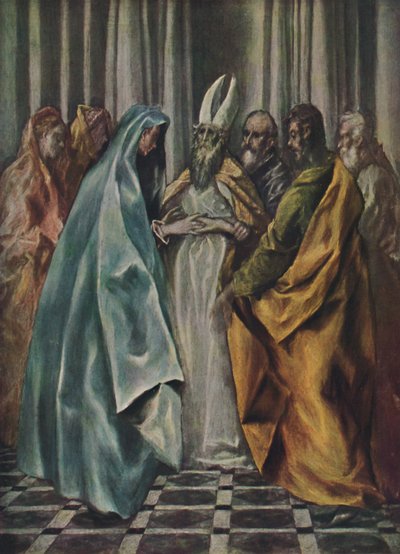 Mariae Verlobnis, Zaręczyny Dziewicy, c1600-1614, 1938 autorstwa El Greco
