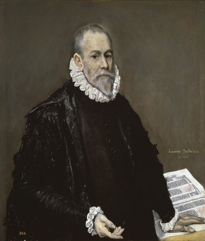 Portret lekarza, 1582-1585 autorstwa El Greco