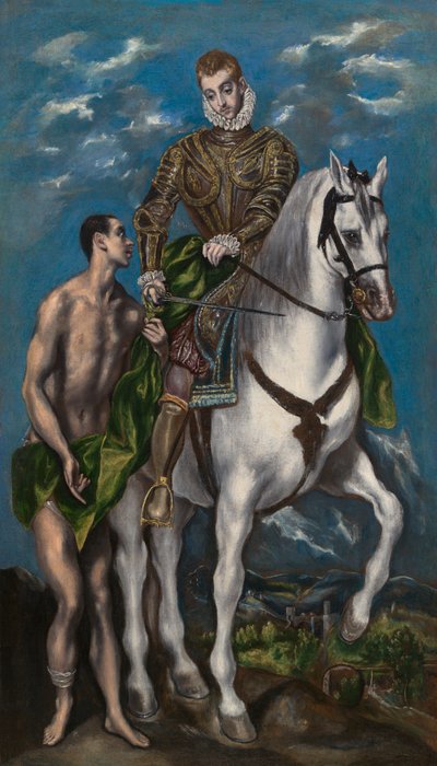 Sankt Martin und der Bettler autorstwa El Greco