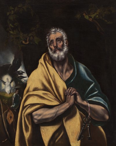 Hiszpański:  Las lágrimas de San Pedro Łzy świętego Piotra autorstwa El Greco