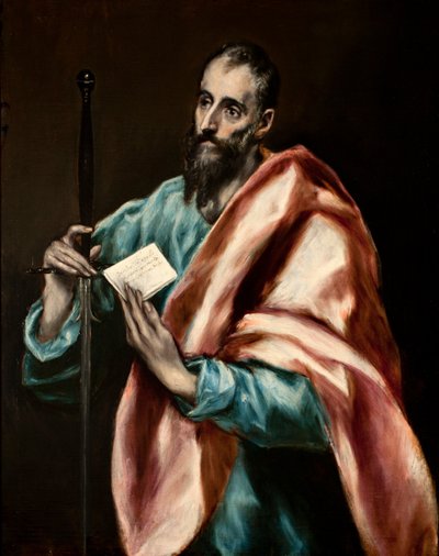 Hiszpański: San Pablo Apóstol Apostoł Świętego Pawła autorstwa El Greco