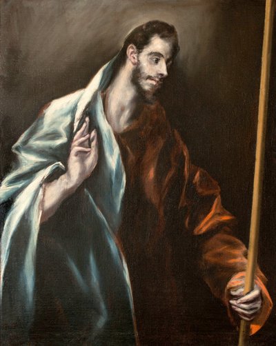hiszpański: Święty Tomasz Apostoł autorstwa El Greco