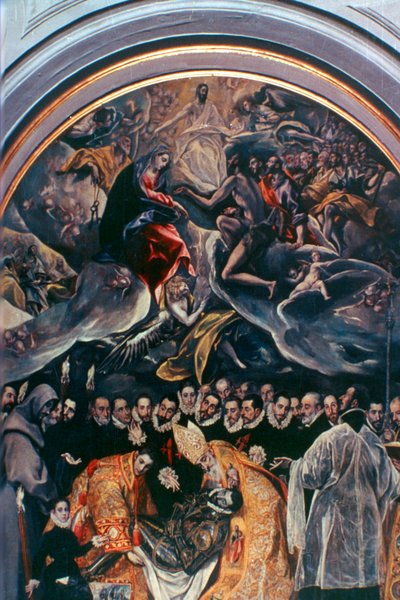 Detal Pogrzeb hrabiego Orgaza, 1586-1588 autorstwa El Greco