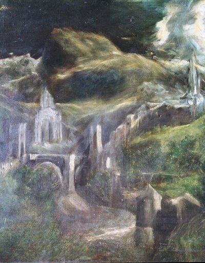Detal Niepokalane Poczęcie z Toledo 1607-13 olej na płótnie zob. 90015 autorstwa El Greco
