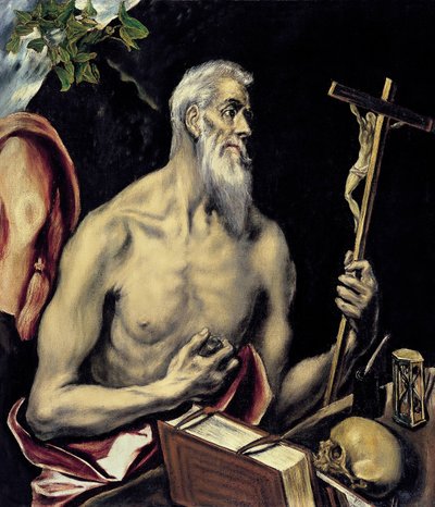Skruszony św. Hieronim autorstwa El Greco