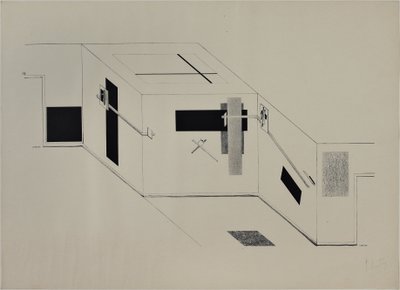 Kestnermappe Proun, Rob. Levnis and Chapman GmbH Hannover -6 autorstwa Eliezer Markowich Lissitzky