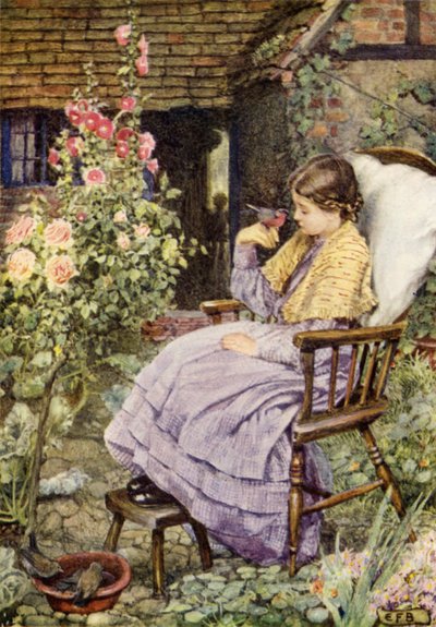 „Ale co to są Głosy Ptaków? jeśli nie Słowa, Nasze Słowa?” (kolor lito) autorstwa Eleanor Fortescue Brickdale