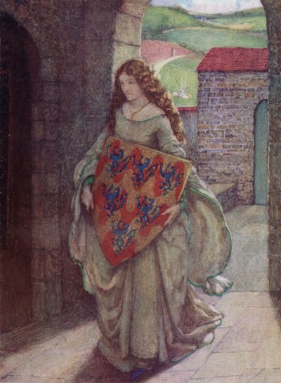 Elaine (kolor lito) autorstwa Eleanor Fortescue-Brickdale