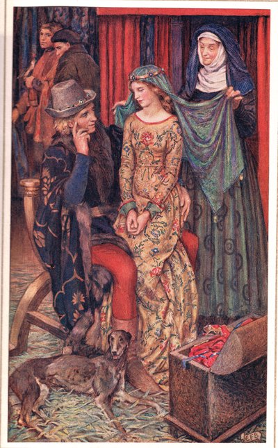 Enid, ilustracja z „Idylls of the King” Alfreda Tennysona (1809-92), wyd. Hodder & Stoughton autorstwa Eleanor Fortescue Brickdale