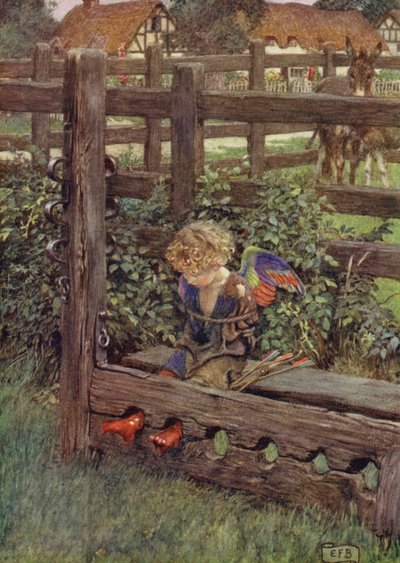 Czy ktokolwiek przytuli się do łzy, Którą jak perła nosi pogarda? Oto złodziej (kolor lito) autorstwa Eleanor Fortescue Brickdale