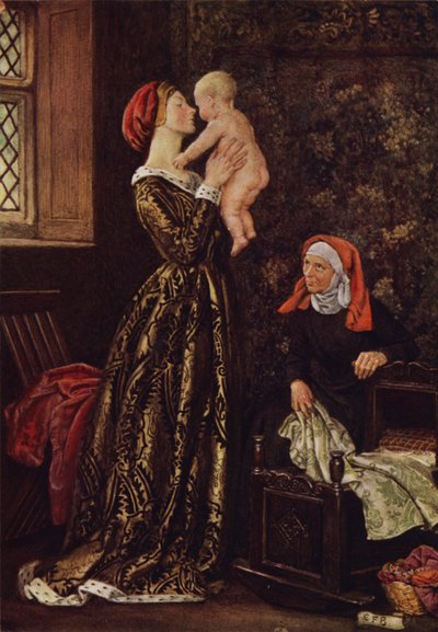 Nie rośnie jak drzewo, Masowo czyni człowieka lepszym (kolor lito) autorstwa Eleanor Fortescue Brickdale