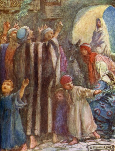 Postęp Króla (kolor lito) autorstwa Eleanor Fortescue-Brickdale