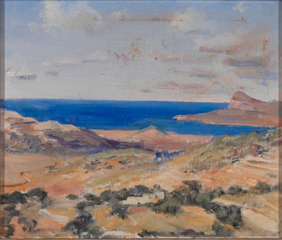 Brzeg z błękitnym morzem autorstwa Eleanor Harris