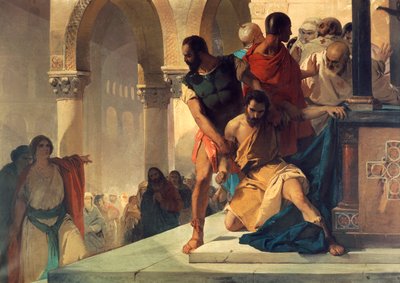 Fazio wyciągnięty ze świątyni św. Zofii w Konstantynopolu – Eleuterio Pagliano (1826-1903) autorstwa Eleuterio Pagliano
