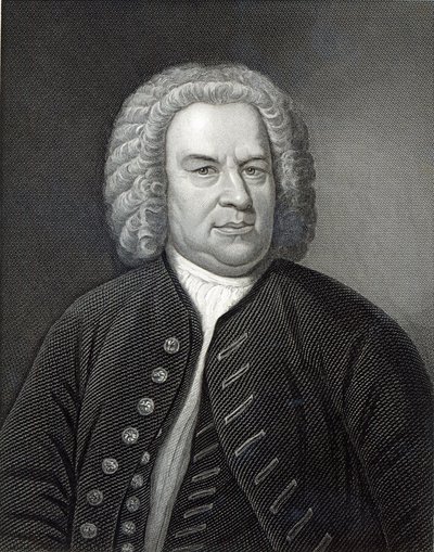 Portret Johanna Sebastiana Bacha, niemieckiego kompozytora autorstwa Elias Gottleib Haussmann