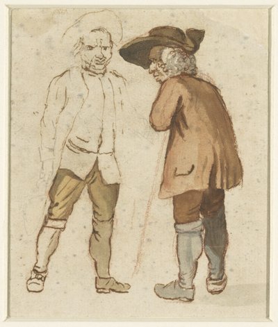 Dwóch starych rolników w rozmowie autorstwa Elias Martin (possibly)