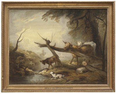 Bydło nad strumieniem autorstwa Elias Martin
