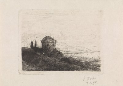Chateau Chatelard w pobliżu Clarens autorstwa Elias Stark (signed by artist)