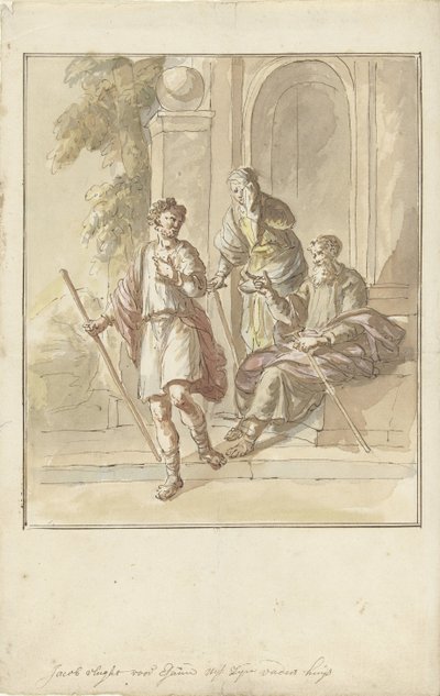 Jakub ucieka z domu rodzinnego autorstwa Elias van Nijmegen