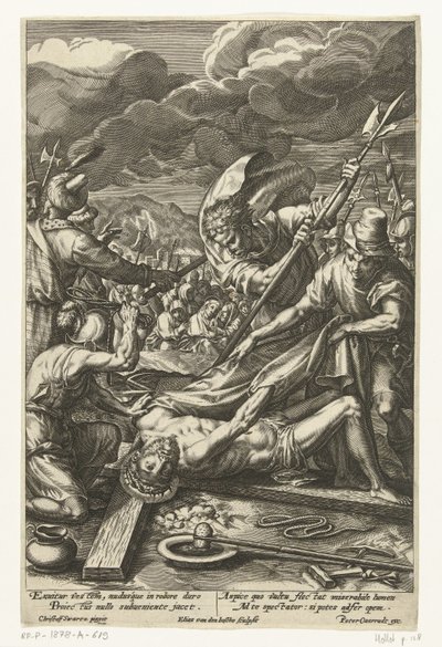 Chrystus odarty z szat Męka Chrystusa (tytuł serii) autorstwa Elias van den Bossche