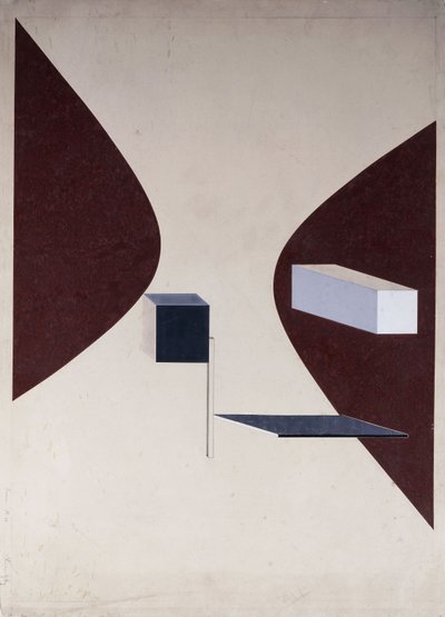 Proun N 90 autorstwa Eliezer Markowich Lissitzky