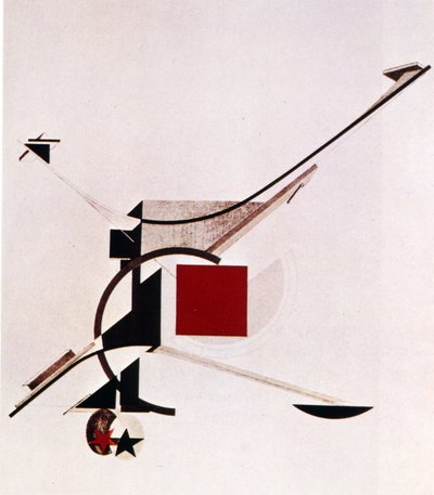 Zwycięstwo nad Słońcem autorstwa Eliezer Markowich Lissitzky