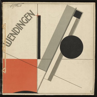 Wendingen nr 11 par Lissitzky, El (1890-1941). Litografia kolorowa, rozmiar : 33,2x33,2 autorstwa Eliezer Markowich Lissitzky