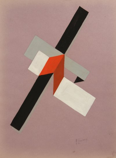 Proun, ok. 1923 autorstwa Eliezer Markowich Lissitzky