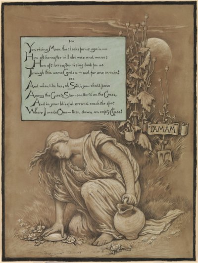 (Ilustracja do Rubajjatów Omara Chajjama) In memoriam autorstwa Elihu Vedder