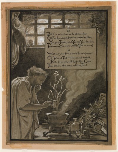 (Ilustracja do Rubáiyát Omara Khayyáma) Daremna pogoń autorstwa Elihu Vedder
