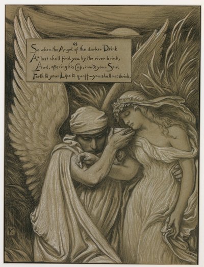 (Ilustracja do Rubáiyát Omara Khayyáma) Puchar śmierci autorstwa Elihu Vedder