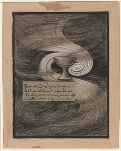 (Ilustracja do Rubáiyát Omara Khayyáma) Puchar rozpaczy autorstwa Elihu Vedder