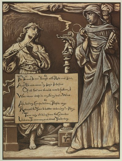 (Ilustracja do Rubáiyát Omara Khayyáma) Rozwód rozumu autorstwa Elihu Vedder