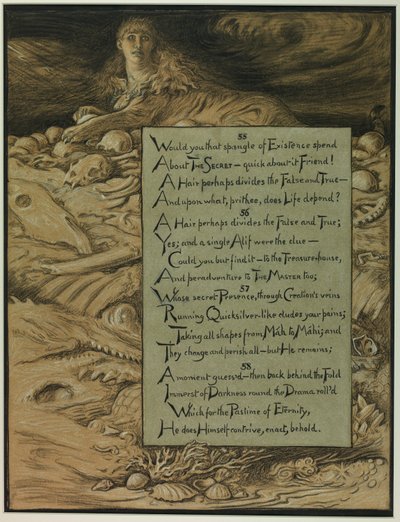 (Ilustracja do Rubáiyát Omara Khayyáma) Nieunikniony los autorstwa Elihu Vedder