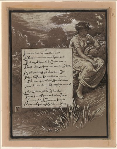 (Ilustracja do Rubáiyát Omara Khayyáma) Rzeka-Lipa autorstwa Elihu Vedder