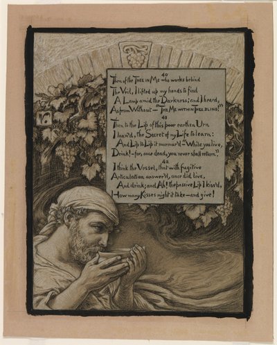(Ilustracja do Rubáiyát Omara Khayyáma) Dusza pucharu autorstwa Elihu Vedder