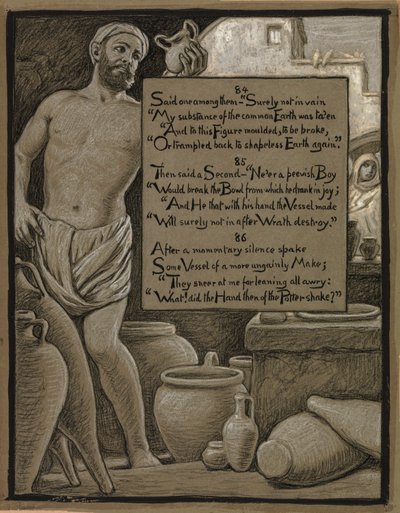 (Ilustracja do Rubáiyát Omara Khayyáma) Nieszczęsny garnek autorstwa Elihu Vedder