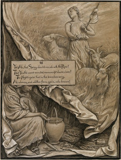 (Ilustracja do Rubáiyát Omara Khayyáma) Młodość i wiek autorstwa Elihu Vedder