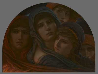 Spojrzenie w piekło lub strach autorstwa Elihu Vedder