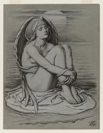 Związany Anioł autorstwa Elihu Vedder