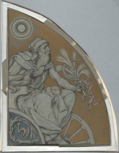 Kreskówka dla Saturna autorstwa Elihu Vedder