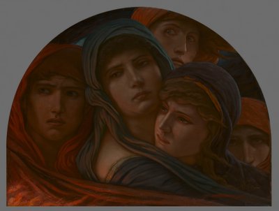 Rzut oka na piekło lub strach autorstwa Elihu Vedder